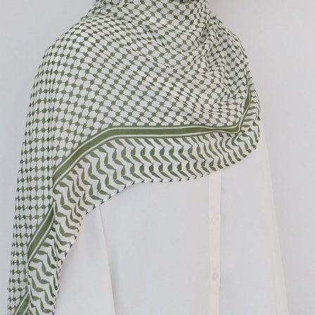 Shemagh Scarf Pläd Sjal GRÖN