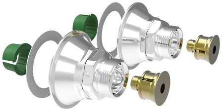 Vatette V6 Vægbeslag 150 c/c, 20 (3/4") 16 mm rørdiameter, Badeværelse