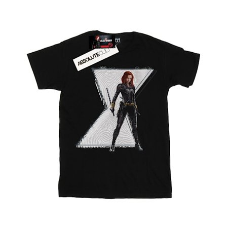 Marvel Womens/Ladies Black Widow Movie Natasha Logo Cotton Boyf