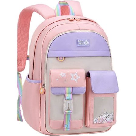 Sød Farverig Hverdagsrygsæk til Piger, Teenagere Grundskole Rygsæk, Primær Bogtaske til Teenagere_ma
