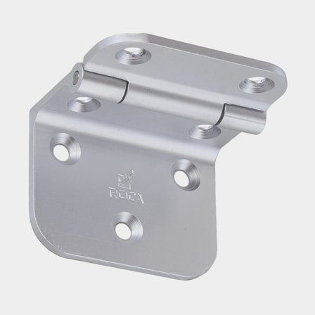 Table hinge Roca, 60 x 55 mm, with reverse opening, 90°, aluminium