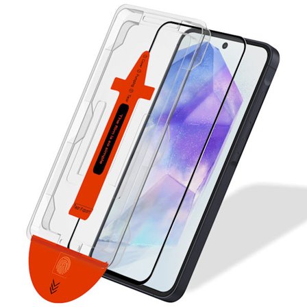 1-PACK Samsung A55 Näytönsuoja - Karkaistu Lasi | [Automaattinen Asennus] - Kuplaton
