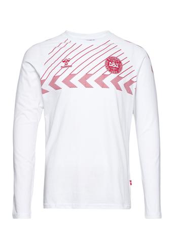 Hmldbu Fan T-Shirt L/S T-shirts Football Shirts Hvit Hummel