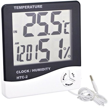 Digital Termometer & Hygrometer - Alarm - Klocka - Datum