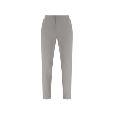 Emporio Armani, Tapered trousers Grijs, Dames, Maat:M,stof