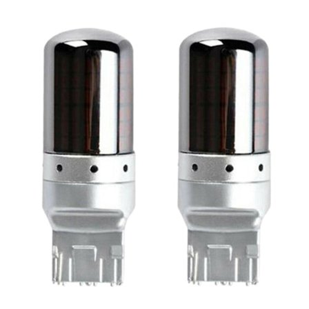 2 stk. Chrome 7440 T20 144smd Rav Amber Canbus Fejlfri Led Pære Blinklys