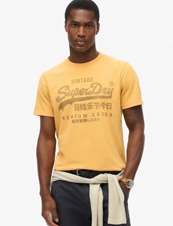 Superdry Classic Vl Heritage T Shirt - Orange - S