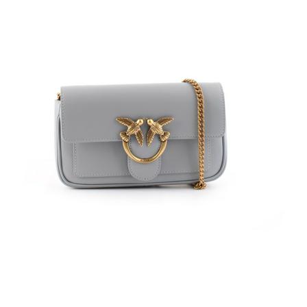 Pinko Tas , Grijs , Dames , Maat: ONE Size Schoudertassen