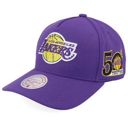 Mitchell & Ness - Los Angeles Lakers All That Bling Pro Purple A-Frame Adjustable Adjustable Purple Cap - NBA @ Hatstore