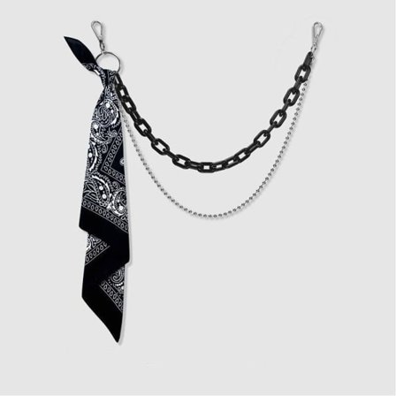 Byxkedja Metall Midjekedja SVART Svart