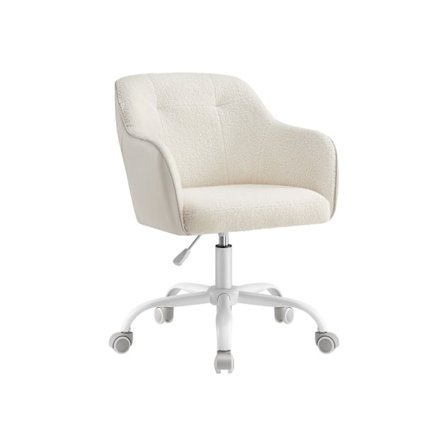 Rootz Drejestol - Loungestol - Kontorstol - Stålstel - Fløjlsbetræk - Justerbar højde - 64cm x 64cm x (83-93)cm
