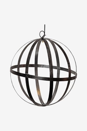 Star Trading - Aurinkokennopallo Astri 30 cm - Hopea - Koristevalaisimet - - Homeroom