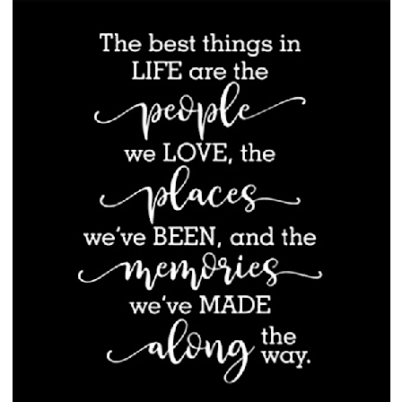 Väggord - The Best Things In Life