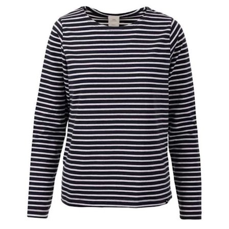 T-shirt med långa ärmar - TRESPASS - Karen - Marinrandig - 95% bomull - Regular fit