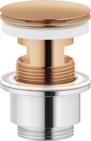 FM Mattsson S600142.14 Bottenventil polerad koppar, Badrum