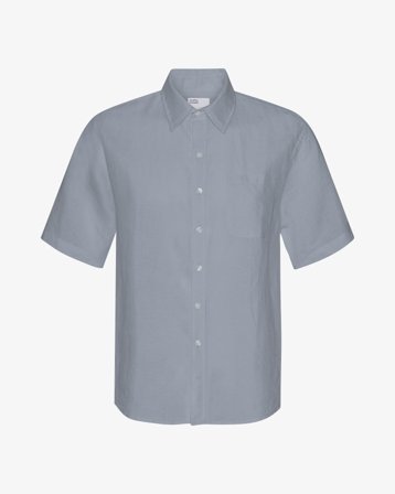 Linen SS Shirt - Steel Blue XL