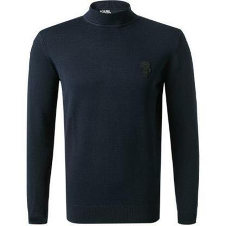 Karl Lagerfeld, Turtlenecks Blauw, Heren, Maat:L,Polyamide