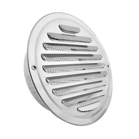 Rustfrit stål luftventiler, gitterristdæksel ventilationshætte flad kanalventilation luftventil væg A