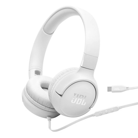 JBL - Hodetelefoner on & over-ear Tune 520C - White Hvit