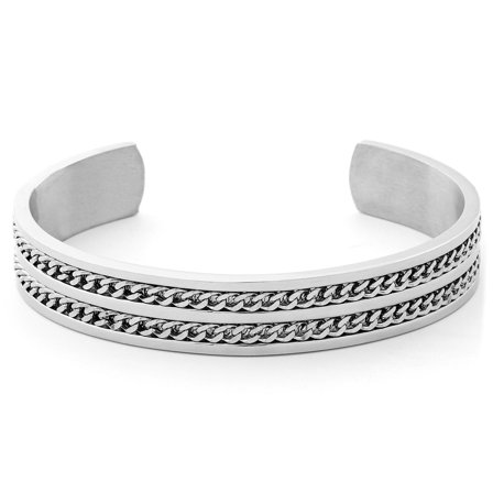 Chain Engraved Bracelet for Men - Steel bracelets