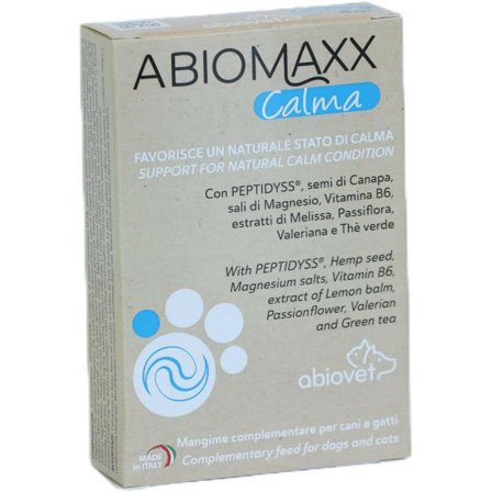 Abiomaxx Calma Mangime Complementare Cani/Gatti 15 Compresse