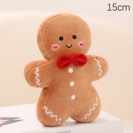 Juldekoration Leksaker e Gingerbread Man Plyschleksak Doll Pi