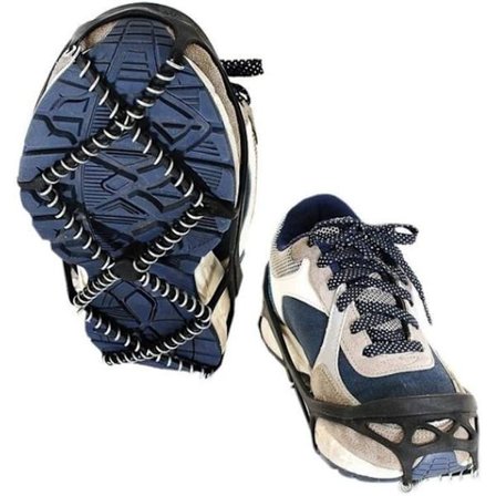 1 par snøvandring trekkraftklosser, snøklamper for vandring og joggesko