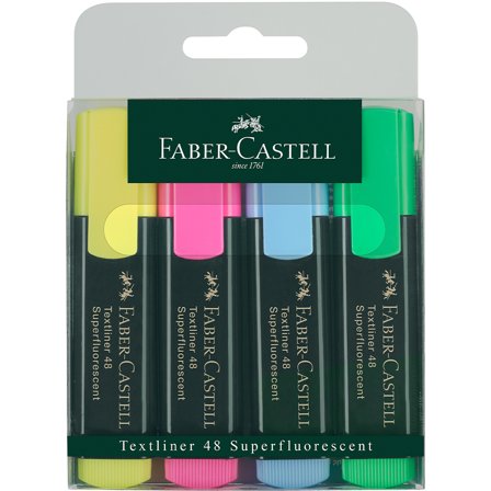 Faber-Castell Textliner 48 Korostuskynä 4 kpl