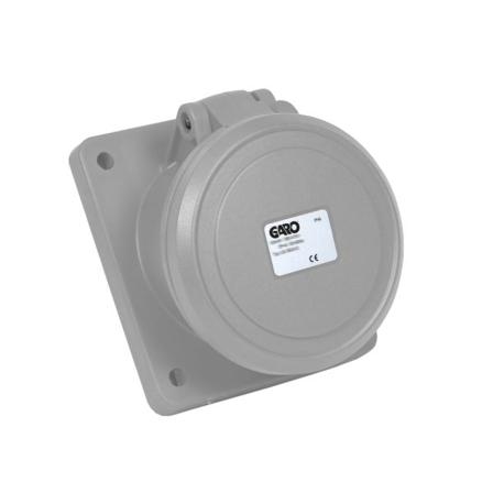 Garo UIS 263-12 S Paneluttak IP44, 3-polet, 63 A, skrå Grå, 12 h, Stikkontakter & kabler