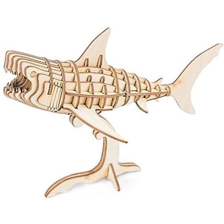 Byg din egen 3D træsamlesæt træhåndværkssæt hajmodel