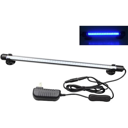 LED akvarium fisketank undervanns nedsenkbar lys hvit lys/blått lys