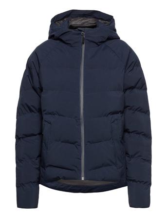 W Marina Quilted Jkt Fôret Jakke Blå Musto