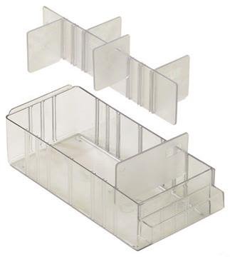 Raaco 102032 Skillevegg 57x87 mm, 24-pakning, Garasjeinnredning & oppbevaring