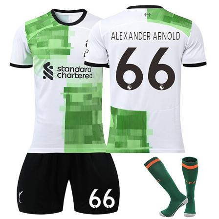 23/24 Ny säsong Borta Liverpool F.C. ALEXANDER-ARNOLD Nr 66 Barn Jersey-paket Barn-28