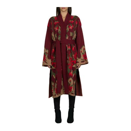 Semicouture - Capes Och Ponchos - Röd - Dam - Storlek: S, Dam, Storlek: S