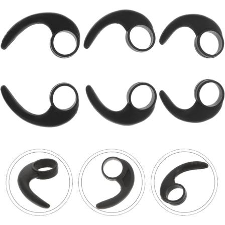 6 kpl silikonisia korvakoukkia korvan sisäisiin kuulokkeisiin, kaliiperi 10 mm