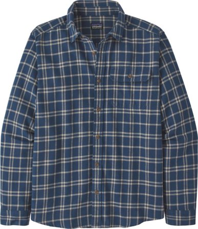 Patagonia Men's L/S Cotton In Conversion Lw Fjord Flannel Shirt Men long-sleeved shirts Blue L