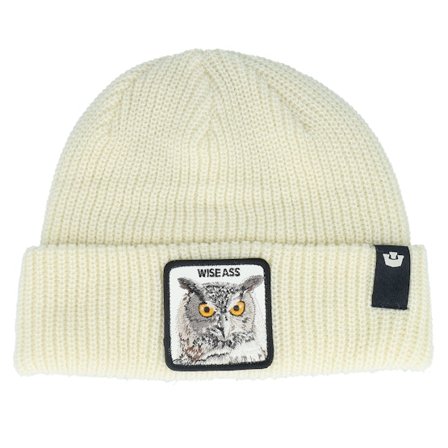 Goorin - White cuff Beanie - The Wise Ass Beanie Dus01 Off White Cuff @ Hatstore