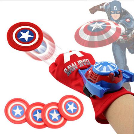 Spider-Man Web Shooter-leketøy, Spindelbarns Plast Cosplay Skytespill Hanske rød 2