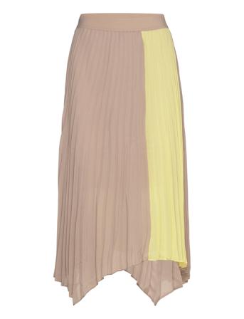 D6Faraway Colourblock Skirt Beige Dante6