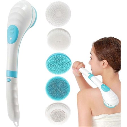 Elektrisk badebørste funksjonell Elektrisk badebørste Oppladbar skrubberhåndtak Elektrisk badebørste