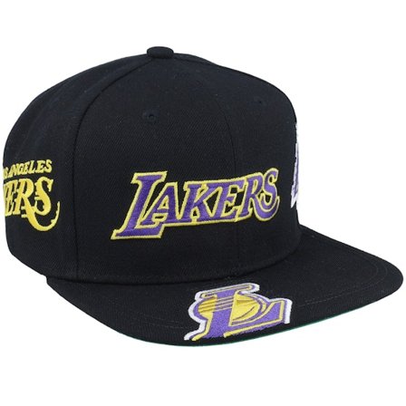 Mitchell & Ness - NBA Schwarz Snapback Cap - Los Angeles Lakers Landed Black Snapback @ Hatstore