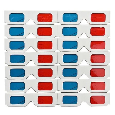 50 stk 3D-briller holografiske briller 3D pappbriller 3D-briller Nyttårsfestbriller feriebriller VitM Hvit