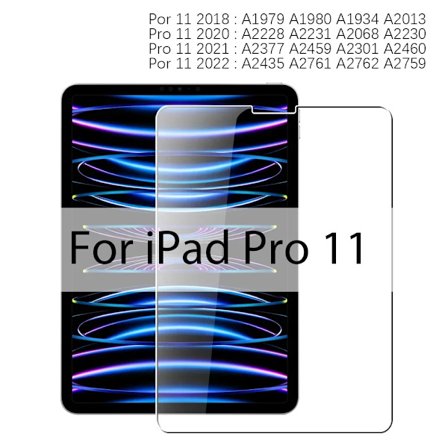 Skärmskydd i härdat glas kompatibelt med iPad Air 5 4 Pro 13 11 12.9 Ipad 9:e Gen 10:e 8:e 7:e 6:e 5 Mini 6 10.5 9.7 M4 M2 Film
