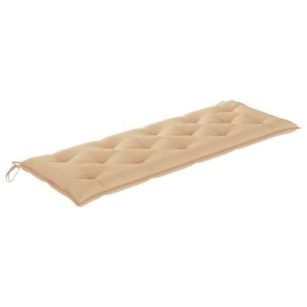Vidaxl Bänkdyna För Trädgården Beige 150x50x7 Cm Tyg Beige