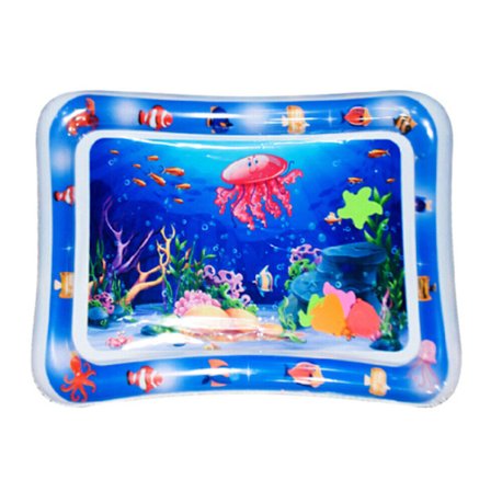 Oppustelig vandmåtte til spædbørn, tyk PVC, spædbarns legetæppe til mavetræning, bærbar vand sensorisk måtte til kæledyr, C 65x50cm