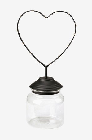 Markslöjd - Dekoration Hjerte SWEETIE 15 L - Sort - Julepynt - Fra Homeroom