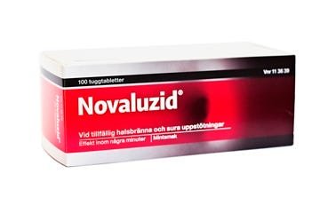 Novaluzid tyggetab mint