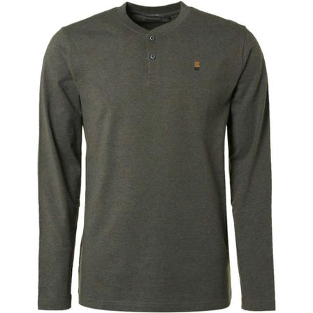 No Excess, Long Sleeve Tops Grijs, Heren, Maat:M