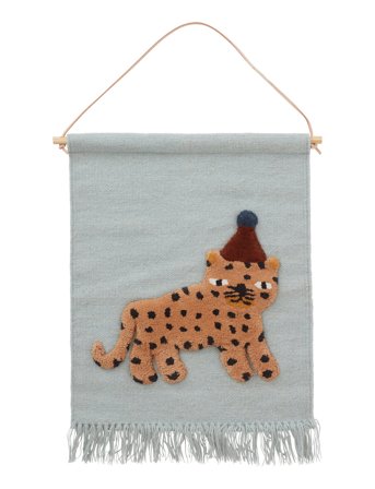 Leopard Wallhanger Blue OYOY MINI